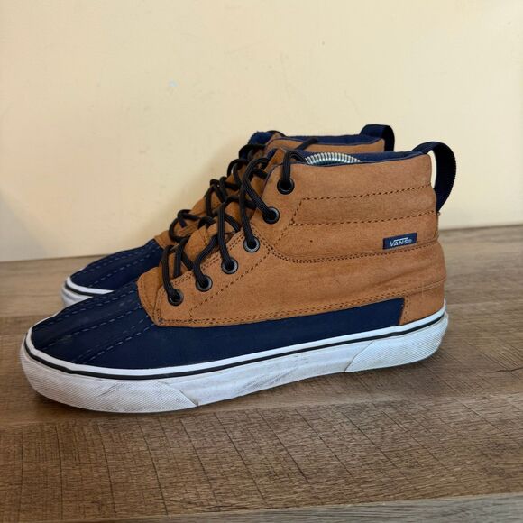 Vans Other - RARE VANS Sk8-Hi Duck Boots Winter Skateboarding Scotchgard Sz 9 Men's Shoes
